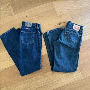 BUNDLE men’s Wrangler and Levi jeans (32 x 34)